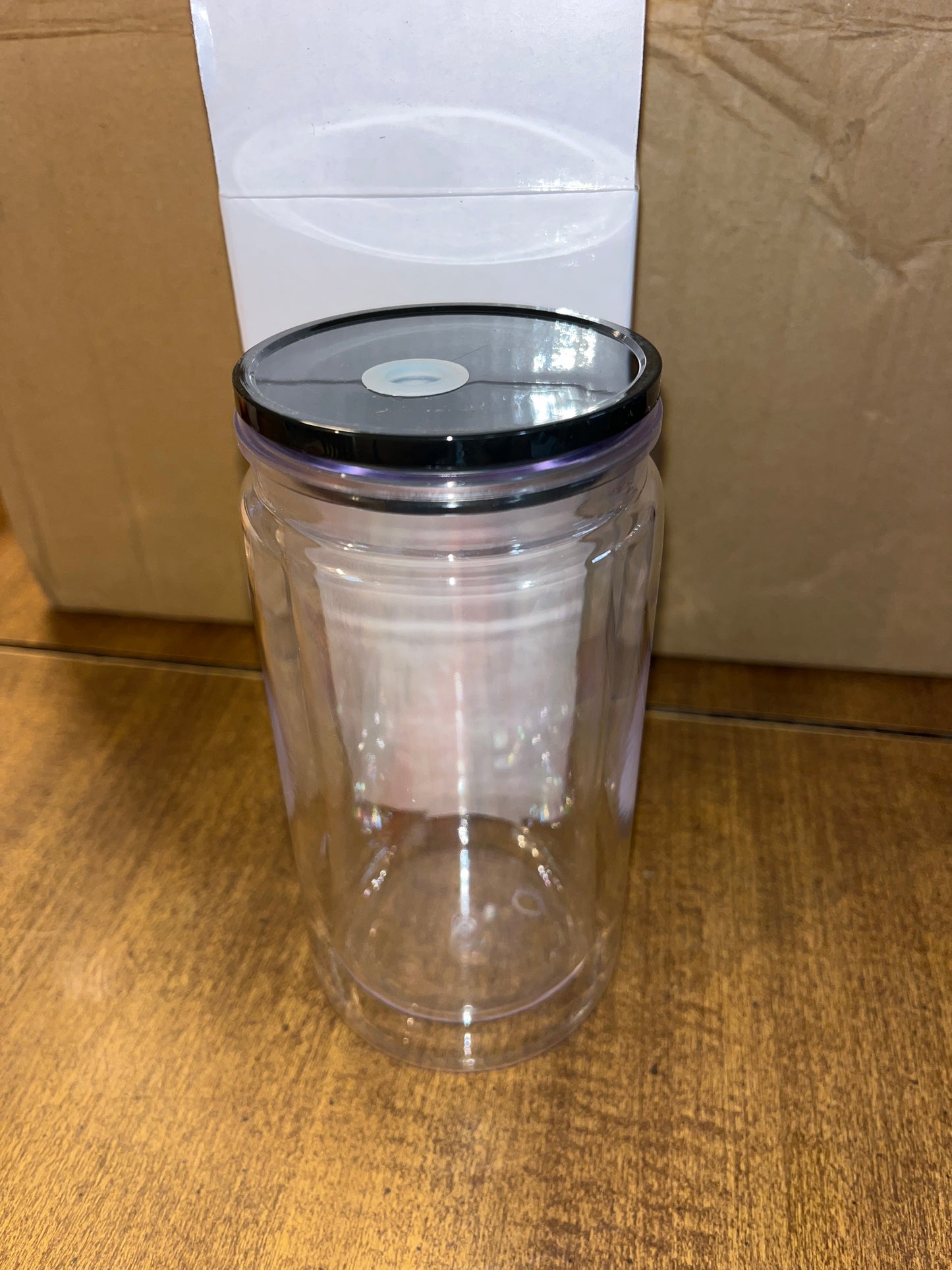 16oz Plastic SnowGlobe Tumbler