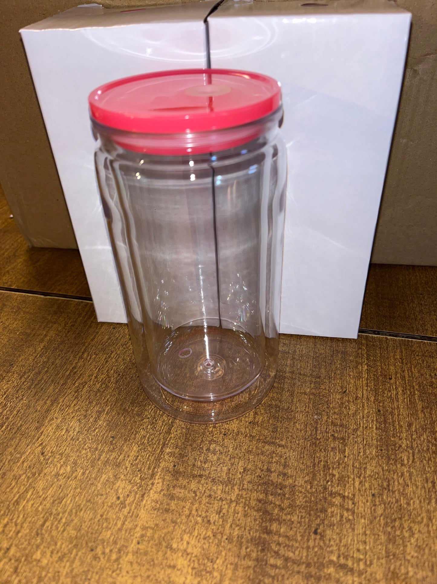 16oz Plastic SnowGlobe Tumbler