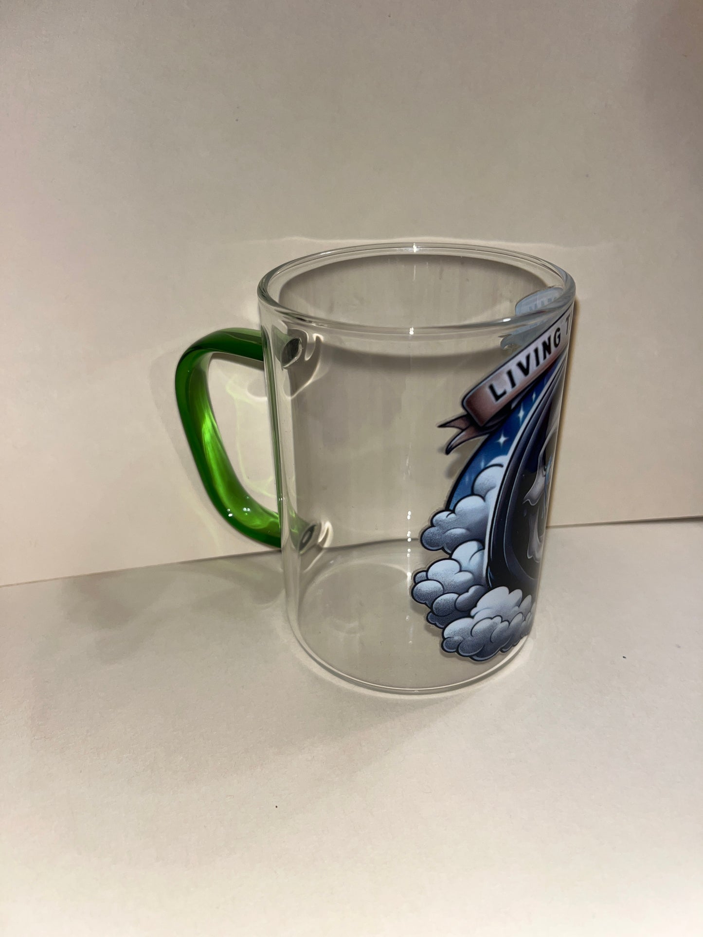 16oz Glass Mug with handle