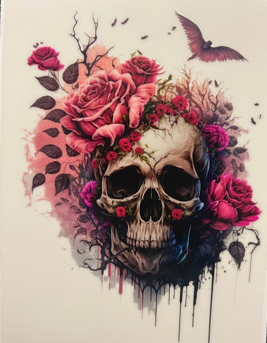 Vintage, Skull, Skeleton, Boho/Dark decals